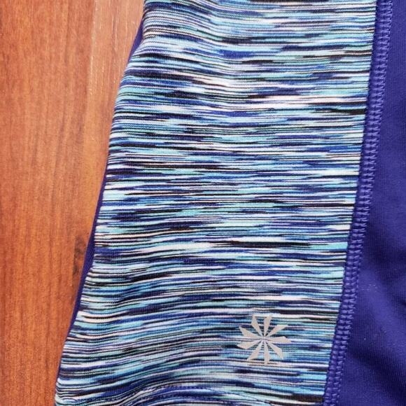 ATHLETA BLUE SPACE DYE CYCLING JERSEY SIZE SMALL - Picture 5 of 6